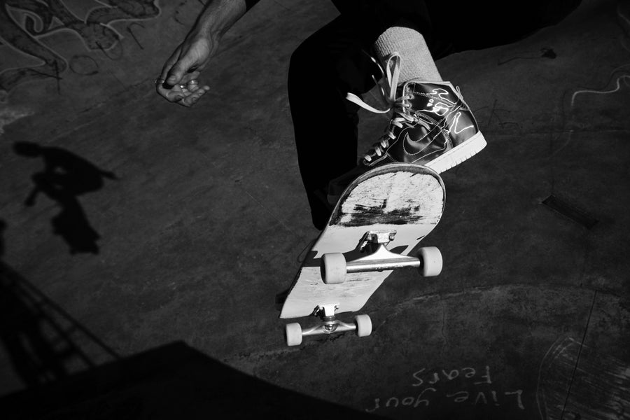 CLOT x NIKE FLUX DUNK in action with OG pro-skaters Arto Saari and Rune Glifberg