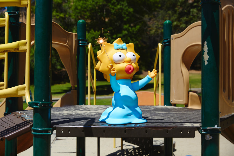 THE SIMPSONS x OBJECTIVE COLLECTIBLES x MEDICOM TOY  “100% Official Life-Sized Maggie Simpson” Arriving at JUICE!