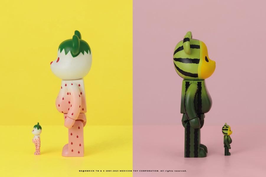 CLOT Continues the Fruit BE@RBRICK Series with the Snow Strawberry and Yellow Watermelon “SUMMER FRUITS” BE@RBRICKs