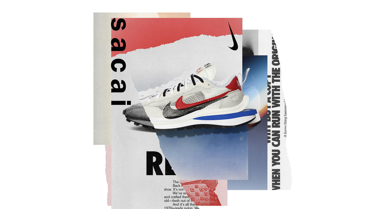 RAFFLE: Nike x Sacai VaporWaffle "Sail/Sport Fuchsia-Light Bone-Game Royal"
