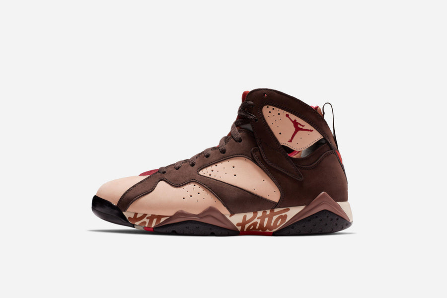 Raffle: Patta x Air Jordan 7 "Shimmer/Tough Red-Velvet Brown"