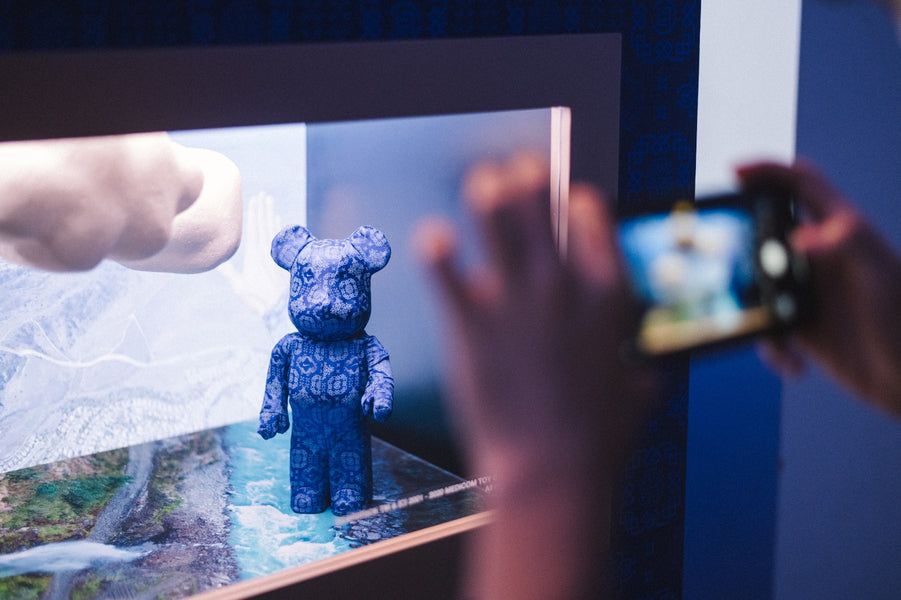 Recap of the CLOT x Nike x Medicom Toy "ROYALE UNIVERSITY BLUE SILK" BE@RBRICK 400% & 100%  Launch Event at Tx Huaihai!