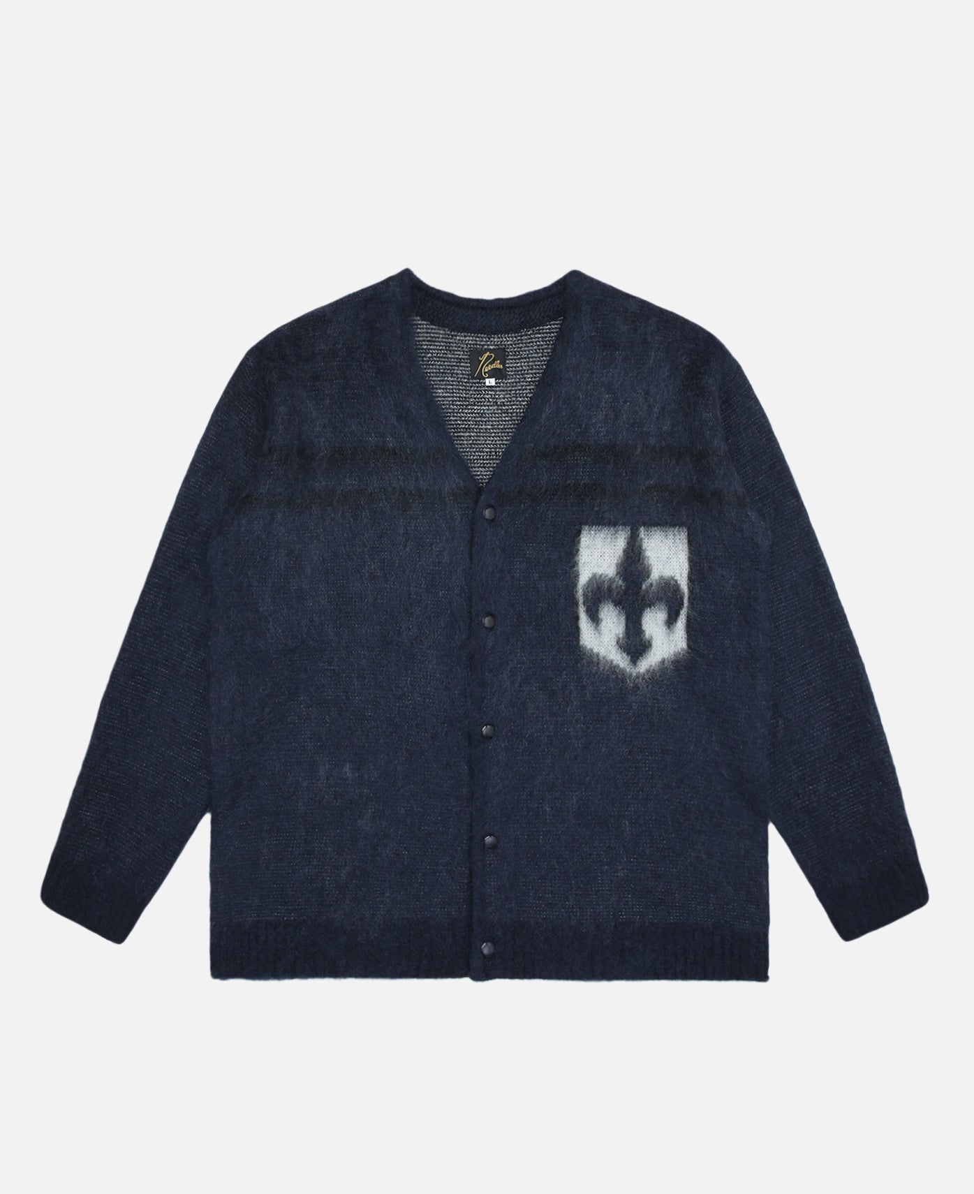 Mohair Cardigan - Emblem (Navy)