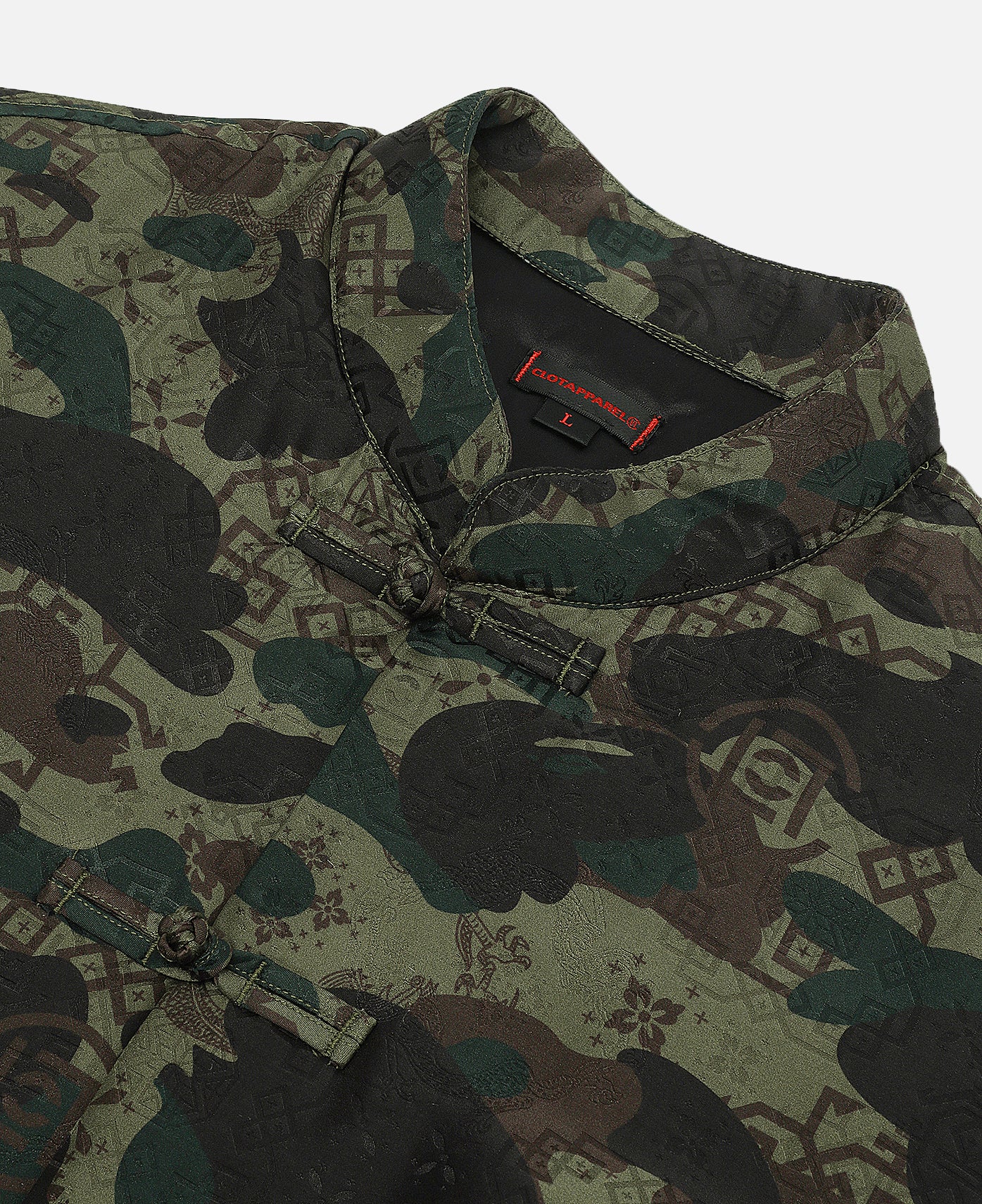 Chinese Silk Padded Jacket (Green)