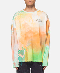Rhino Tie Dye Print L/S T-Shirt (Multi)