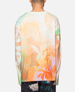 Rhino Tie Dye Print L/S T-Shirt (Multi)