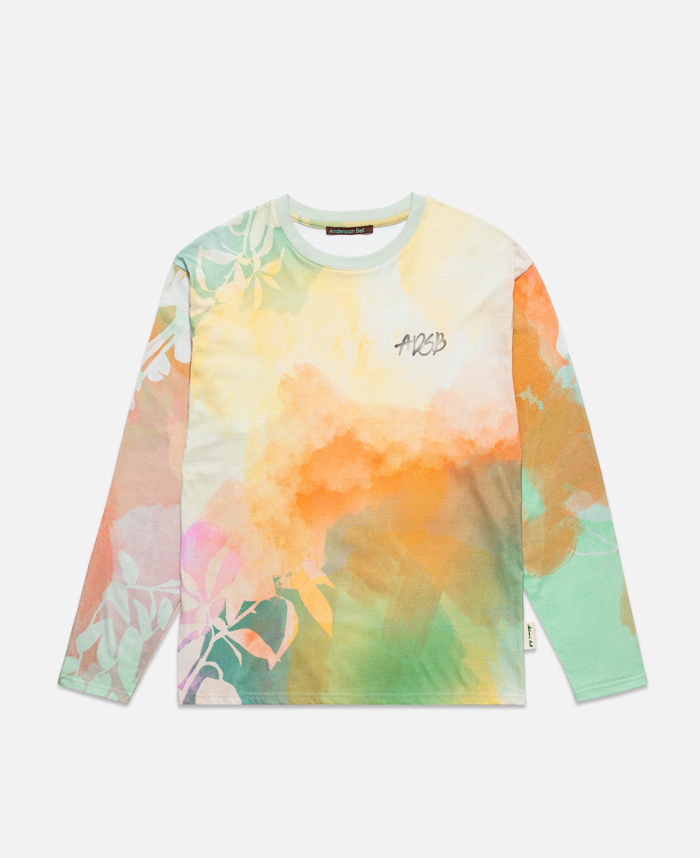 Rhino Tie Dye Print L/S T-Shirt (Multi)