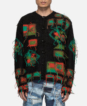 Village Intarsia Cardigan (Black)