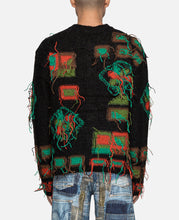 Village Intarsia Cardigan (Black)