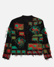 Village Intarsia Cardigan (Black)
