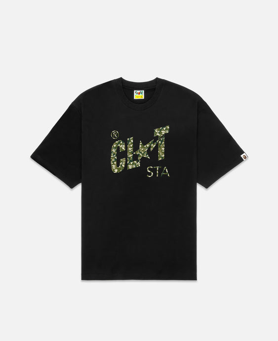 Camo CLOT STA Logo Relaxed Fit T-Shirts (Black)