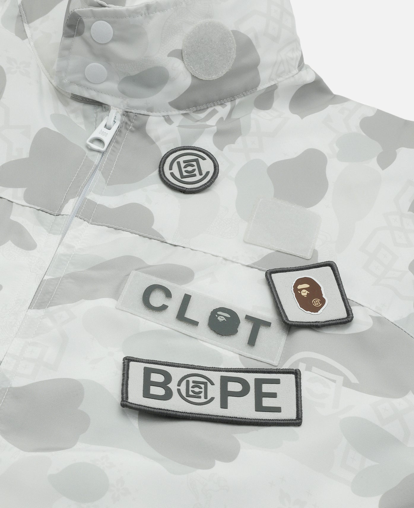 Camo Sleeve Detachable Rain Jacket (Grey)