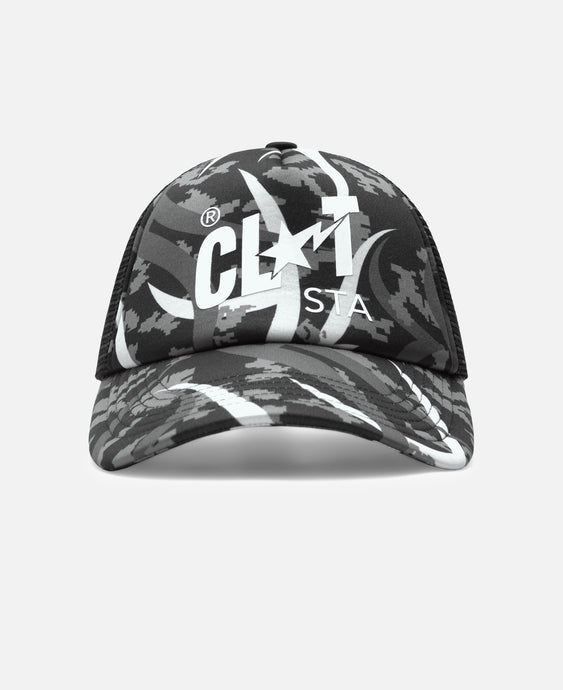 Egra Camo Trucker Cap (Grey)