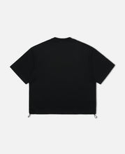 Enbroidery T-Shirt With Drawstrings 002 (Black)