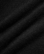 Slub Pile Knit Pullover (Black)