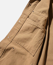 Vintage Dyed City Utility Coat (Beige)