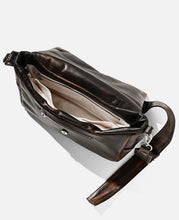 Vintage Leather Padded Flap Holiday Bag (Brown)