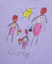 Kids Alaia's Drawing T-Shirt (Purple)