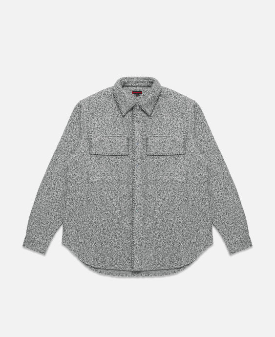 Button Up Pattern Shirt (Grey)