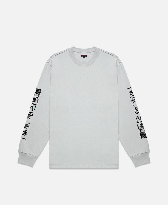 CLOT Political Slave Text L/S T-Shirt (Grey)