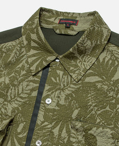 Cotton Printed Ripple Shirt (Green)