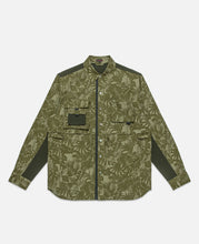 Cotton Printed Ripple Shirt (Green)