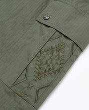 Embroidery Cargo Shorts (Olive)