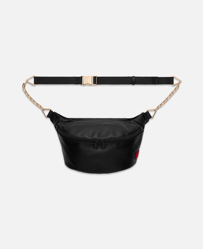 Fake Leather Bum Bag (Black)