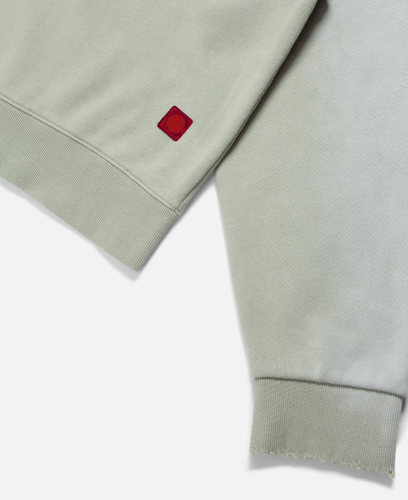 Heavy Washed Zip Up Hoodie (Green)