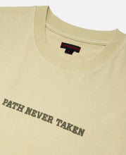Path Never Taken Heavy Washed T-Shirt (Beige)