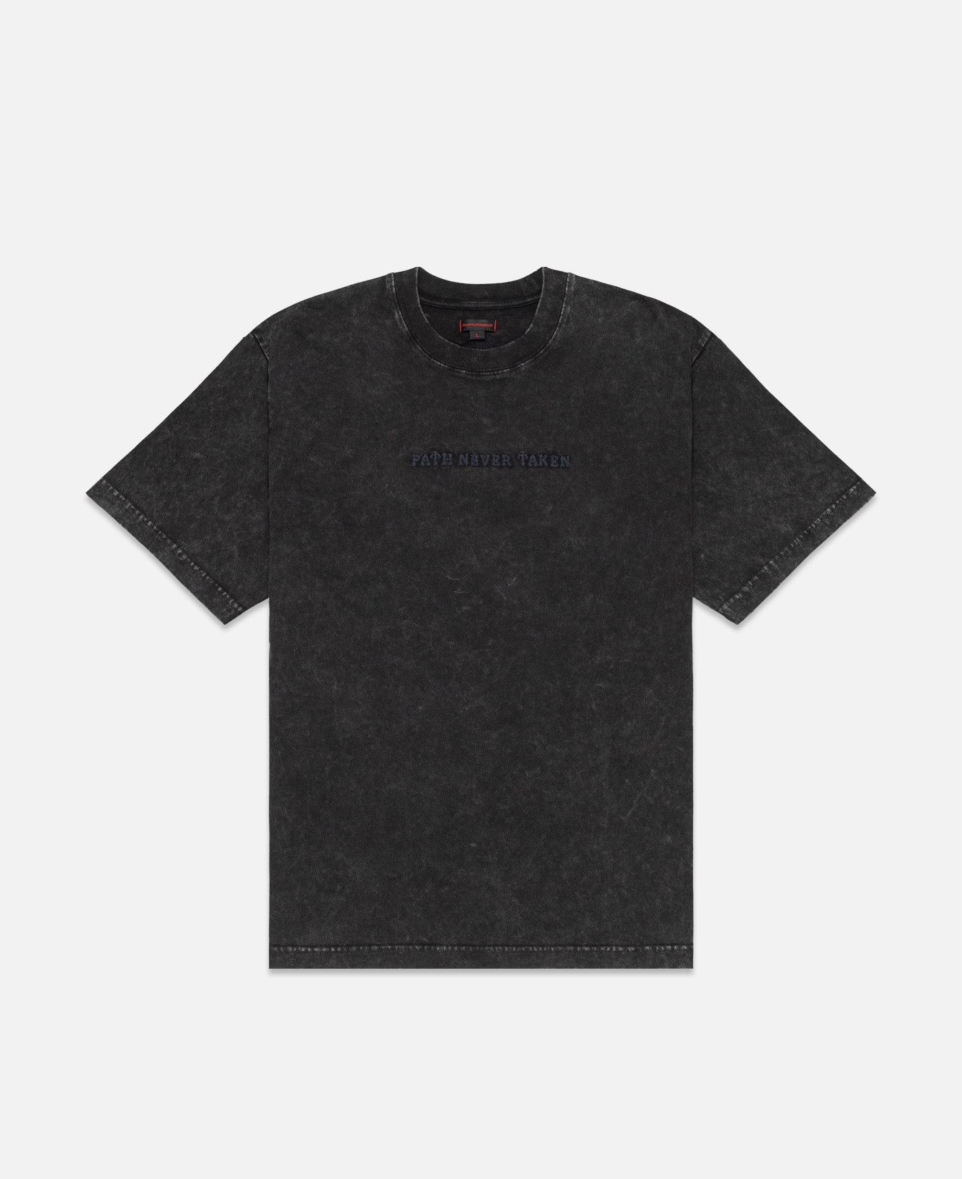 Path Never Taken Heavy Washed T-Shirt (Black)