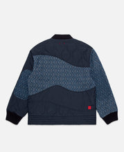 Quilted Patchwork Jacket (Navy)