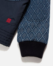Quilted Patchwork Jacket (Navy)