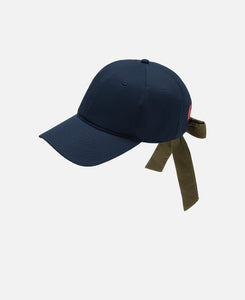 Silk Ribbon Cap (Navy)