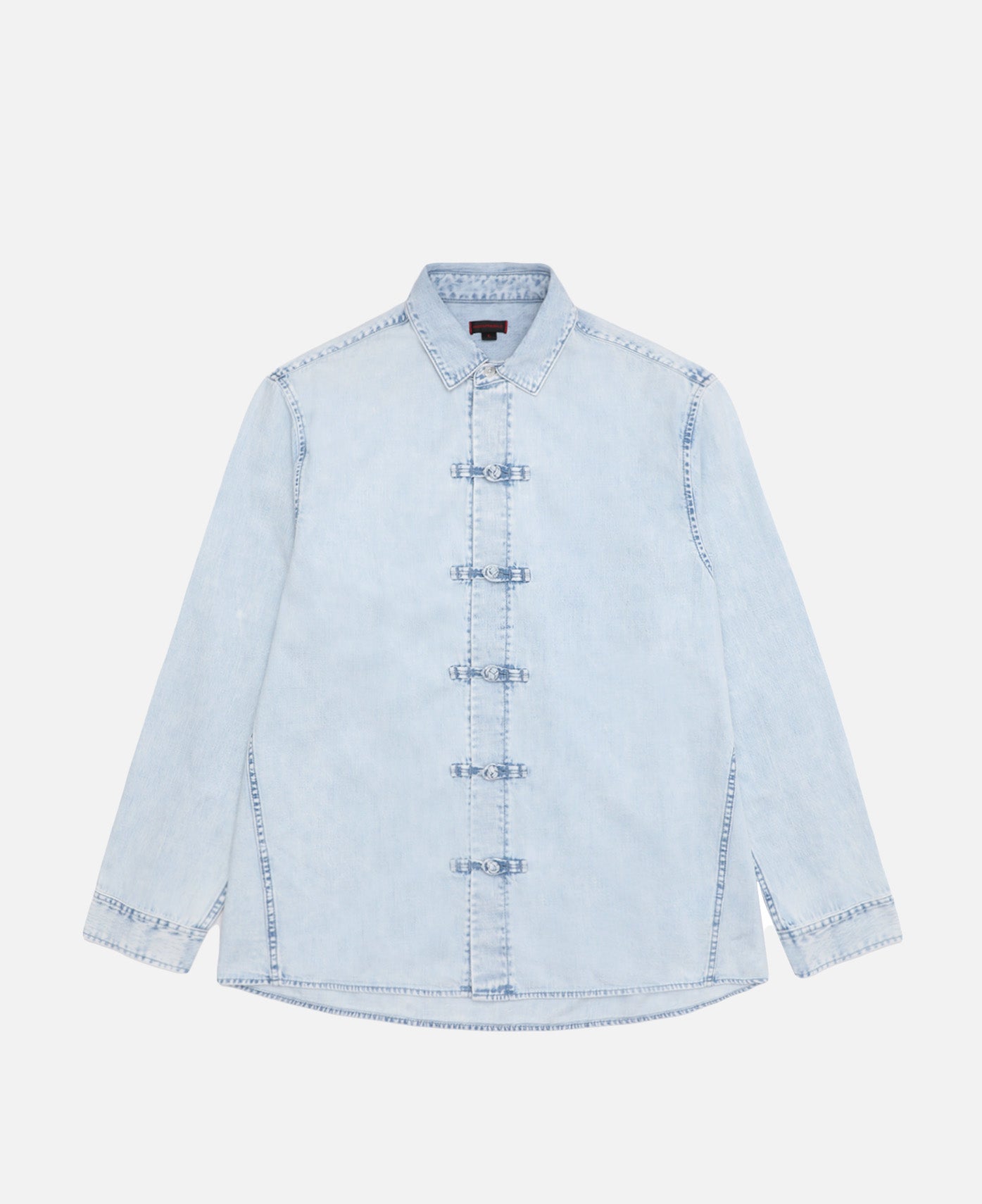 Washed Chinese Shirt (Blue)