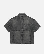 Washed Oversize Shirt (Grey)