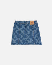 Coach Clot Denim Skirt (Indigo)