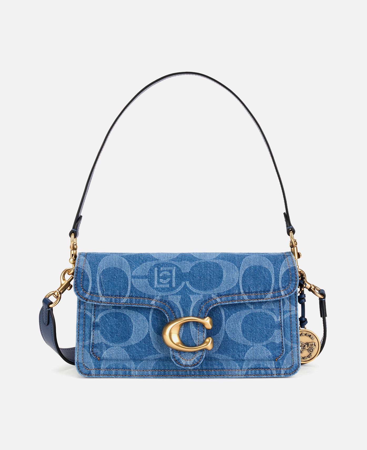 Coach Clot Tabby Shoulder Bag 26 In Maxi Signature Denim (Indigo)