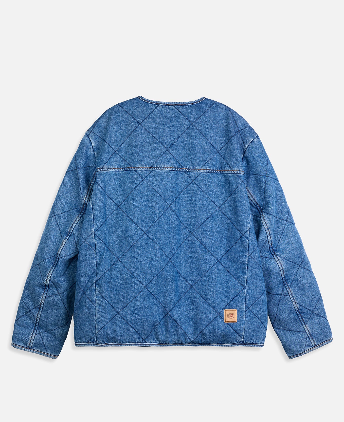 Coach Clot Quilted Denim Jacket (Indigo)