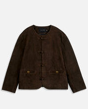 Coach Clot Suede Jacket (Brown)