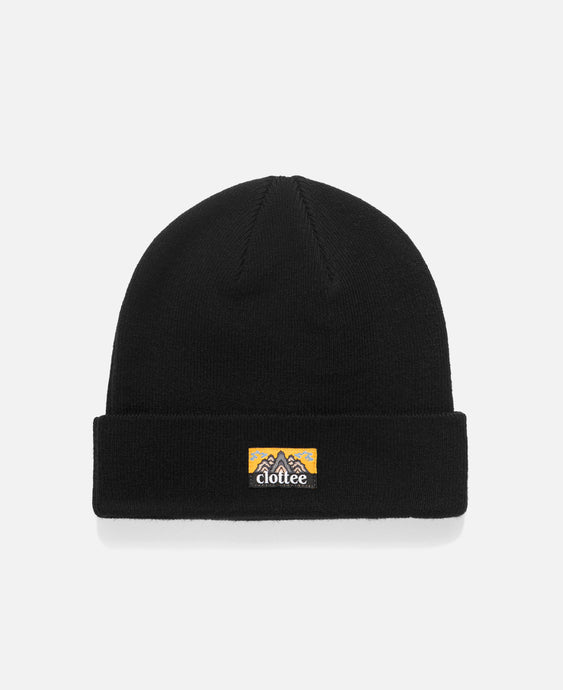 Beanie With Label (Black)