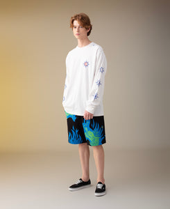 Burning Dragon Shorts (Blue)