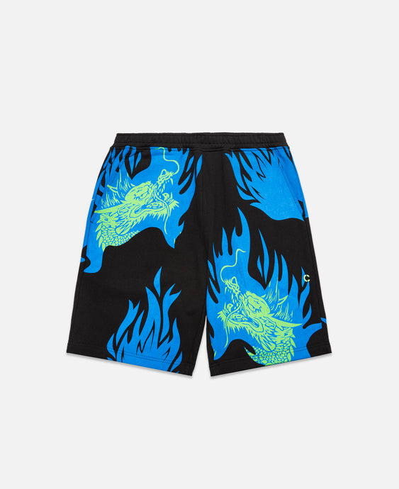 Burning Dragon Shorts (Blue)