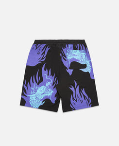 Burning Dragon Shorts (Purple)