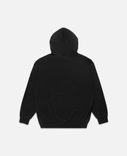 Boxy Print Hoodie (Black)