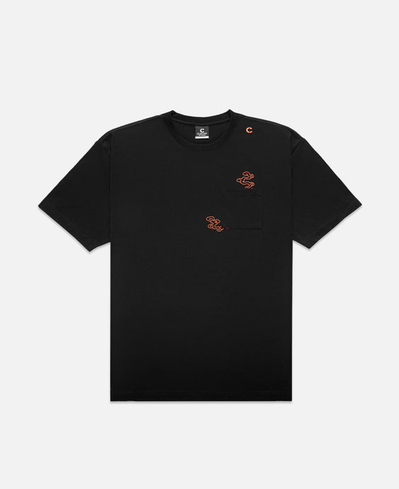 CLOTTEE Foil Print T-Shirt (Black)