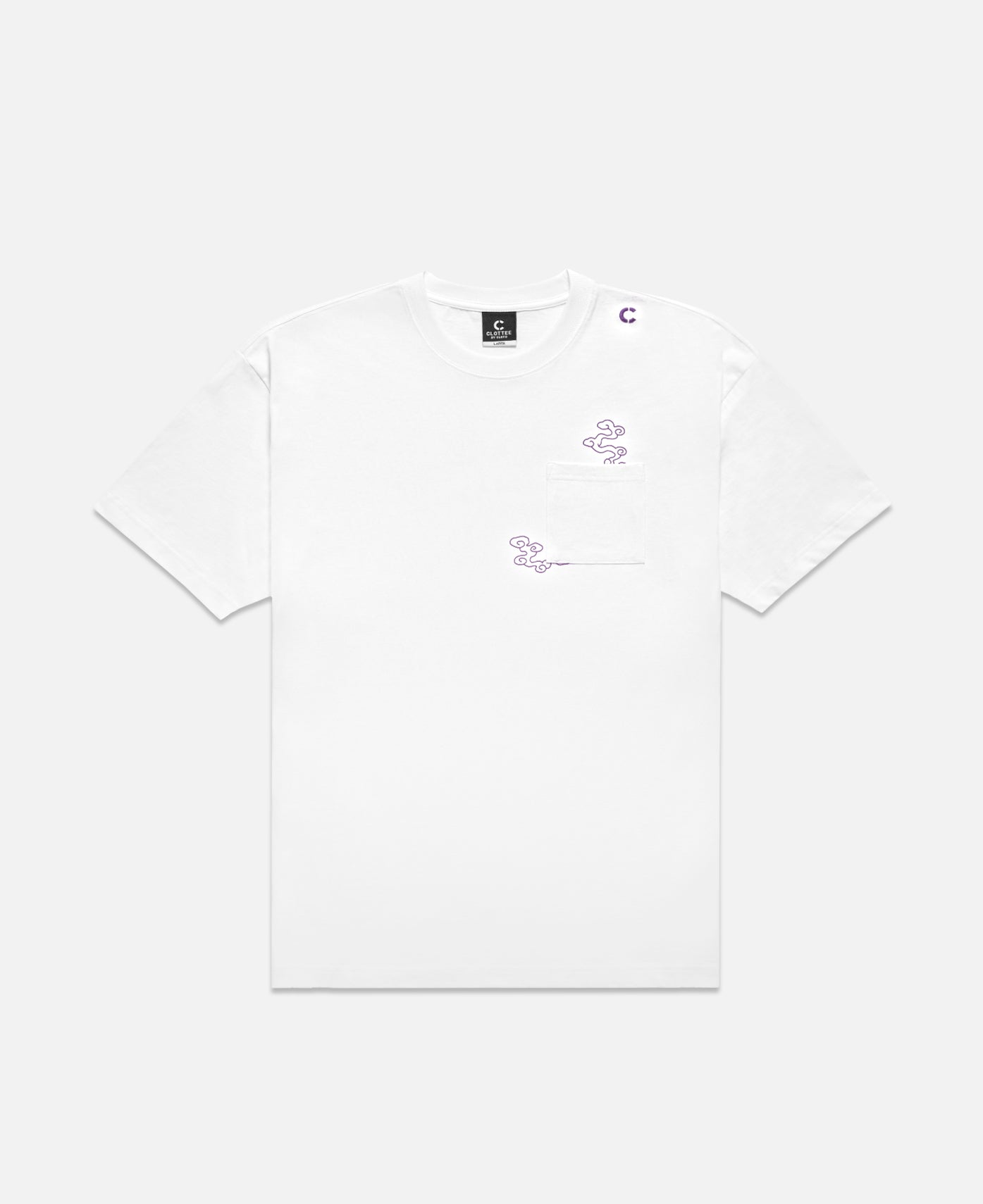 CLOTTEE Foil Print T-Shirt (White)