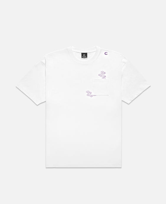 CLOTTEE Foil Print T-Shirt (White)