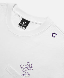 CLOTTEE Foil Print T-Shirt (White)