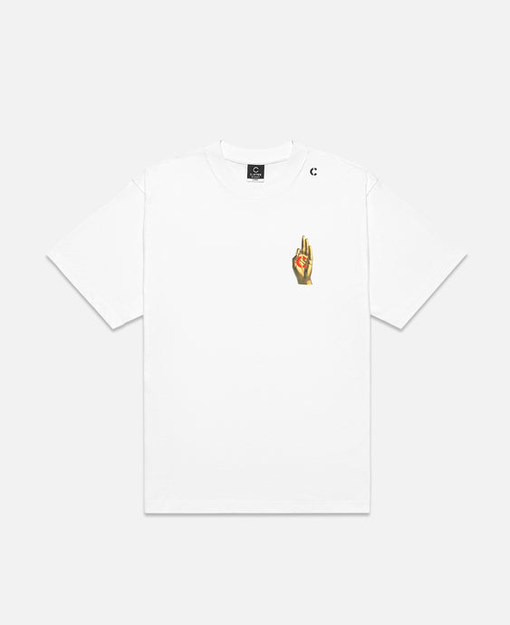 CLOTTEE Hand T-Shirt (White)